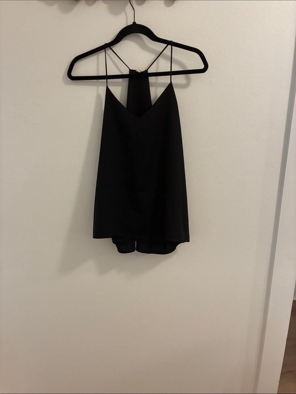 Tyche Black V-Neck Double-Strap Camisole